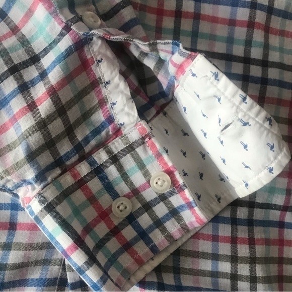 TOMMY BAHAMA Men’s Shirt Multicolored Plaid Long Sleeves Button Up Size M - Picture 7 of 7